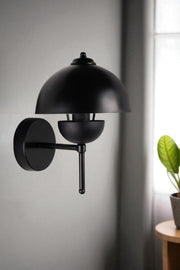 Candeeiro de Parede – 32 cm – Preto – Metal