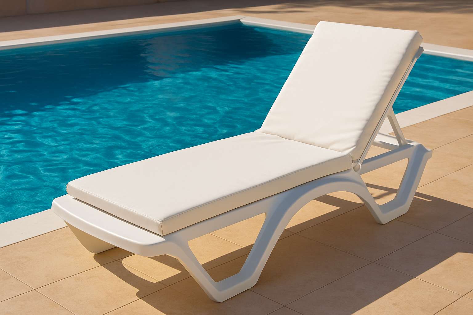 Almofada para espreguiçadeira-Sunny-Branco