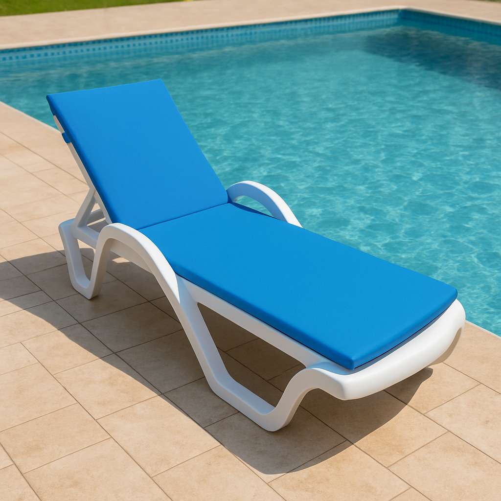 Almofada para espreguiçadeira-Sunny-Turquesa