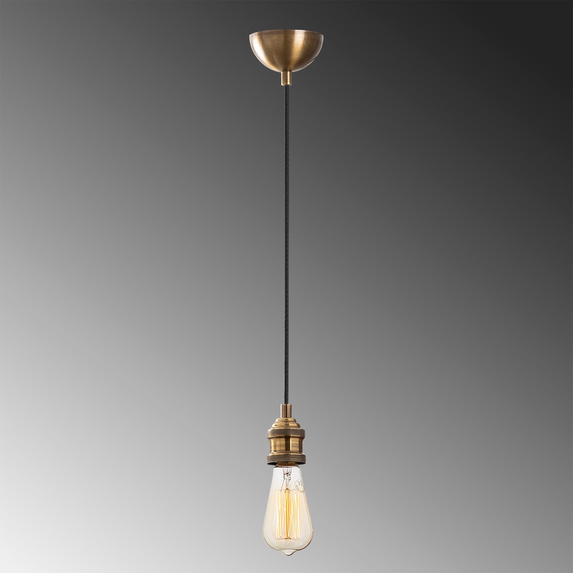 Lustre Vintage Moderno, Corpo de Metal, 6 cm de Diâmetro, 102 cm de Altura, Ajustável, E27 Máx. 40 W, IP20 | Iluminação Elegante para Decoração de Casa e Escritório