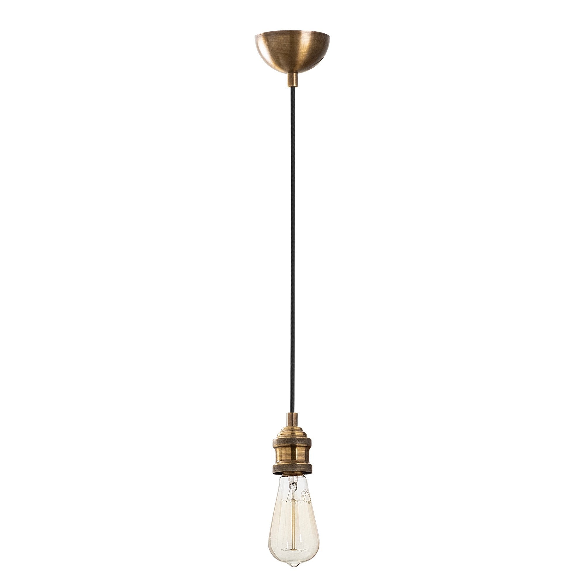 Lustre Vintage Moderno, Corpo de Metal, 6 cm de Diâmetro, 102 cm de Altura, Ajustável, E27 Máx. 40 W, IP20 | Iluminação Elegante para Decoração de Casa e Escritório