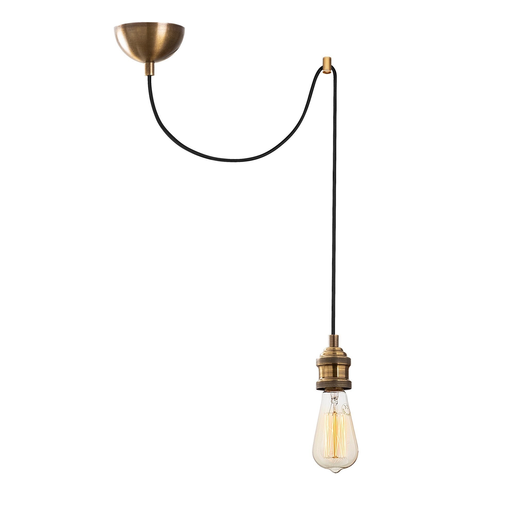 Lustre Vintage Moderno, Corpo em Metal, 51 x 6 cm, Altura: 102 cm, Ajustável, E27 Máx. 40 W, IP20 | Iluminação Elegante para Casa e Escritório