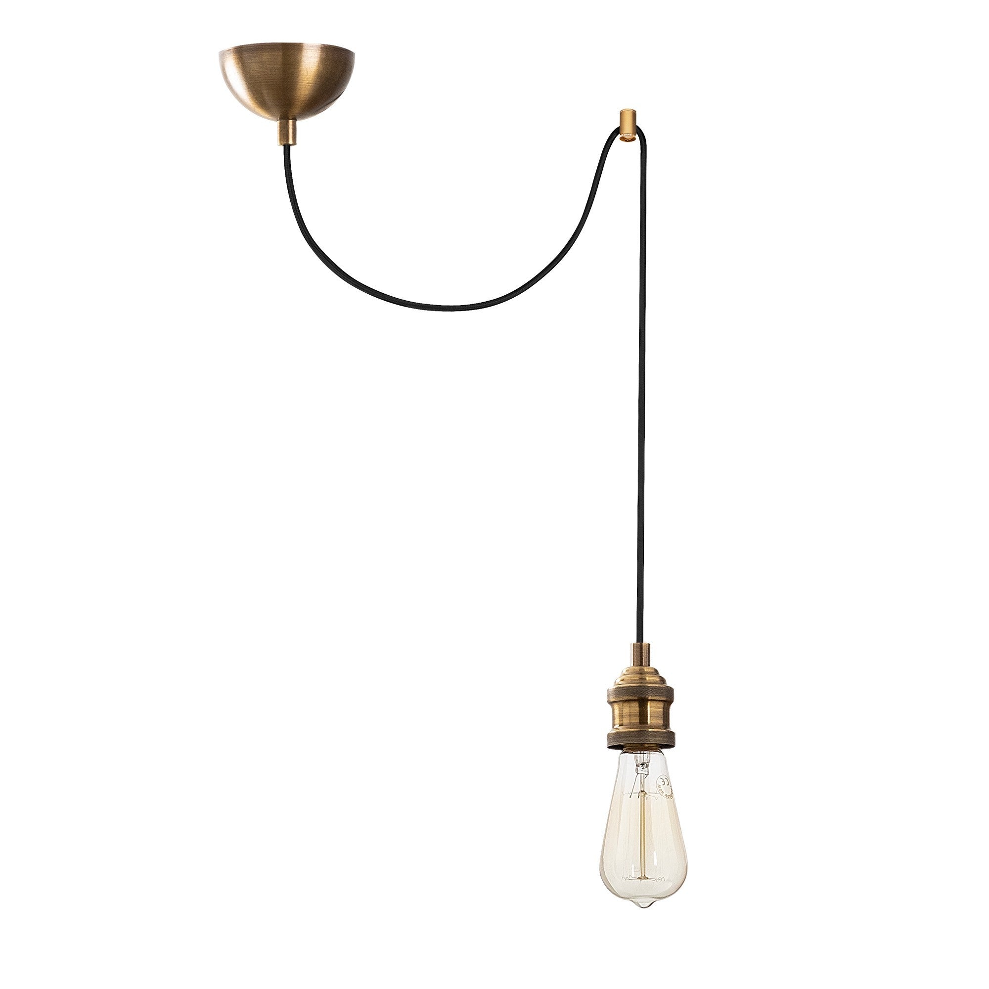Lustre Vintage Moderno, Corpo em Metal, 51 x 6 cm, Altura: 102 cm, Ajustável, E27 Máx. 40 W, IP20 | Iluminação Elegante para Casa e Escritório