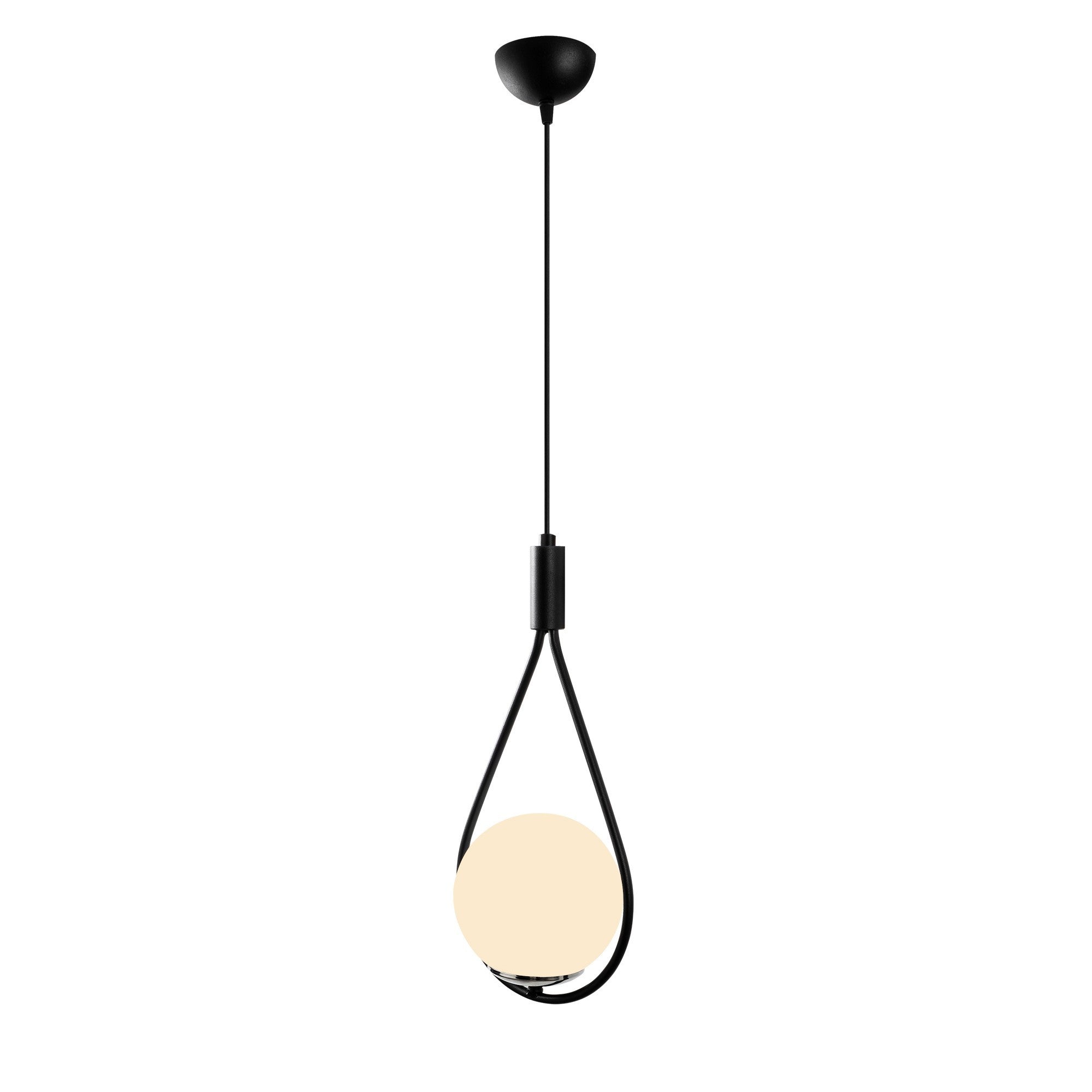 Candeeiro de Teto Industrial Moderno, Corpo em Ferro Preto, 20 x 15 cm, Altura 136 cm, Soquete E27, Design Escandinavo Elegante para Iluminação Residencial e de Escritório
