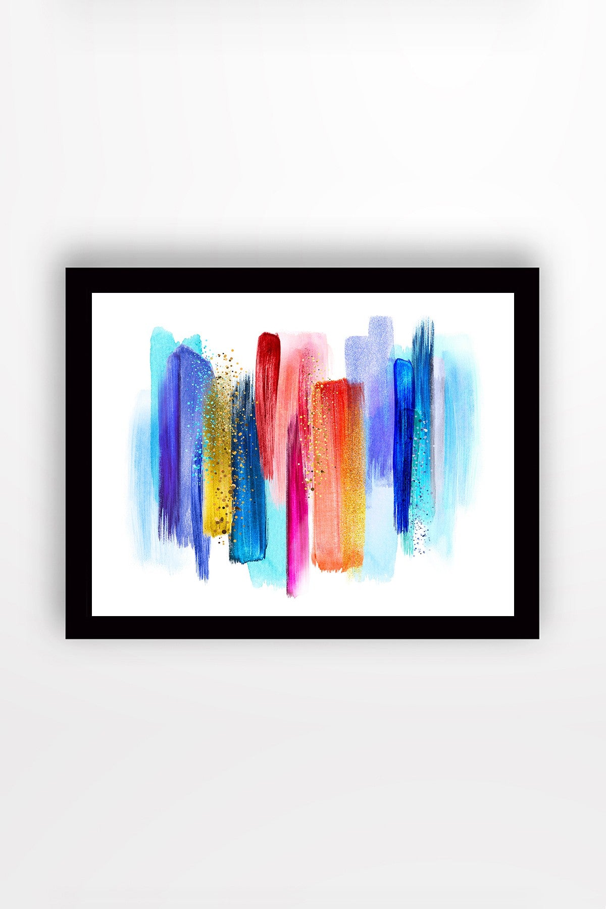 Pintura decorativa elegante emoldurada em MDF, 41 x 56 cm | Obra de arte 100% MDF com moldura de madeira de 3 cm | Perfeita para decoração de casa e interiores modernos