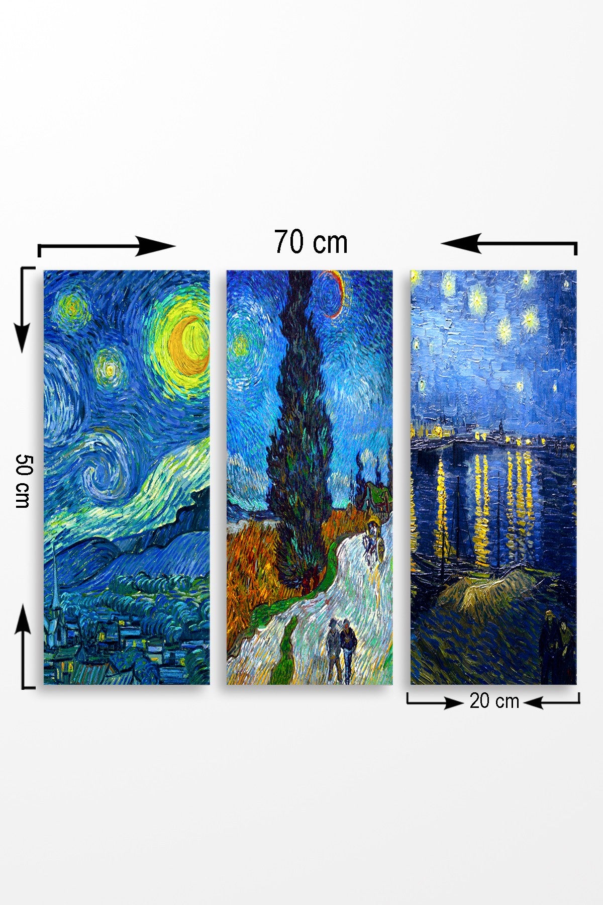 Quadro Decorativo – 20 x 50 cm (cada peça) – 100% MDF