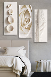 Conjunto de pinturas decorativas em MDF – 20 x 50 cm cada – 100% MDF