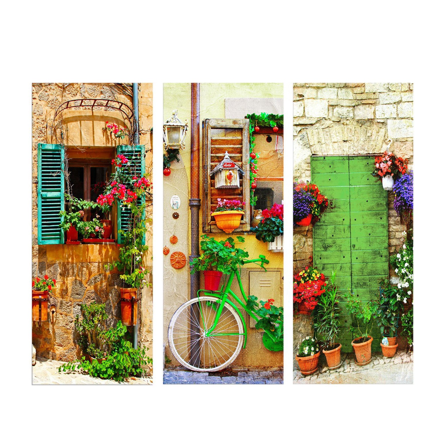 Quadro Decorativo em MDF (3 peças) – 20 x 50 cm cada – 100% MDF – 3 mm de espessura