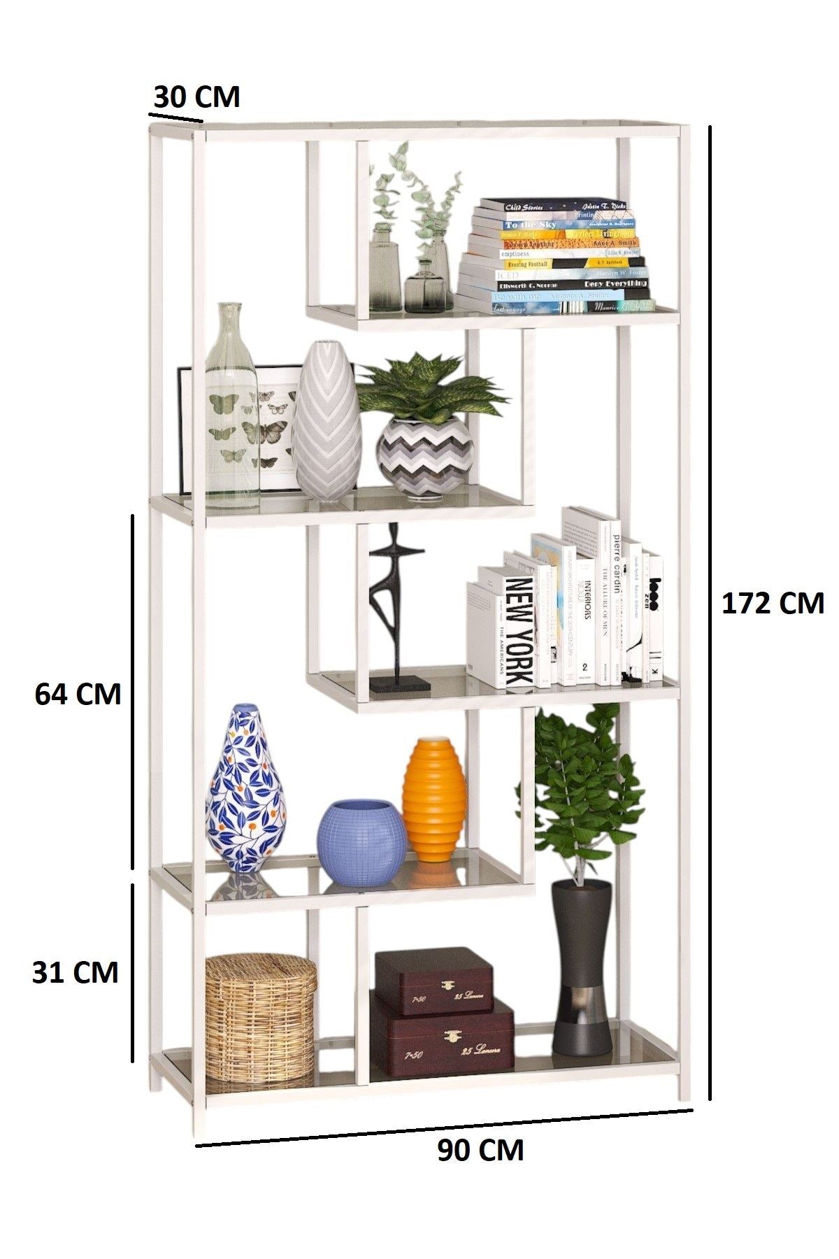 Estante de livros-By-30-Branco
Transparente