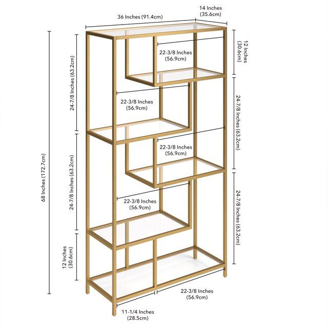 Estante de livros-By-30-Dourado
Transparente