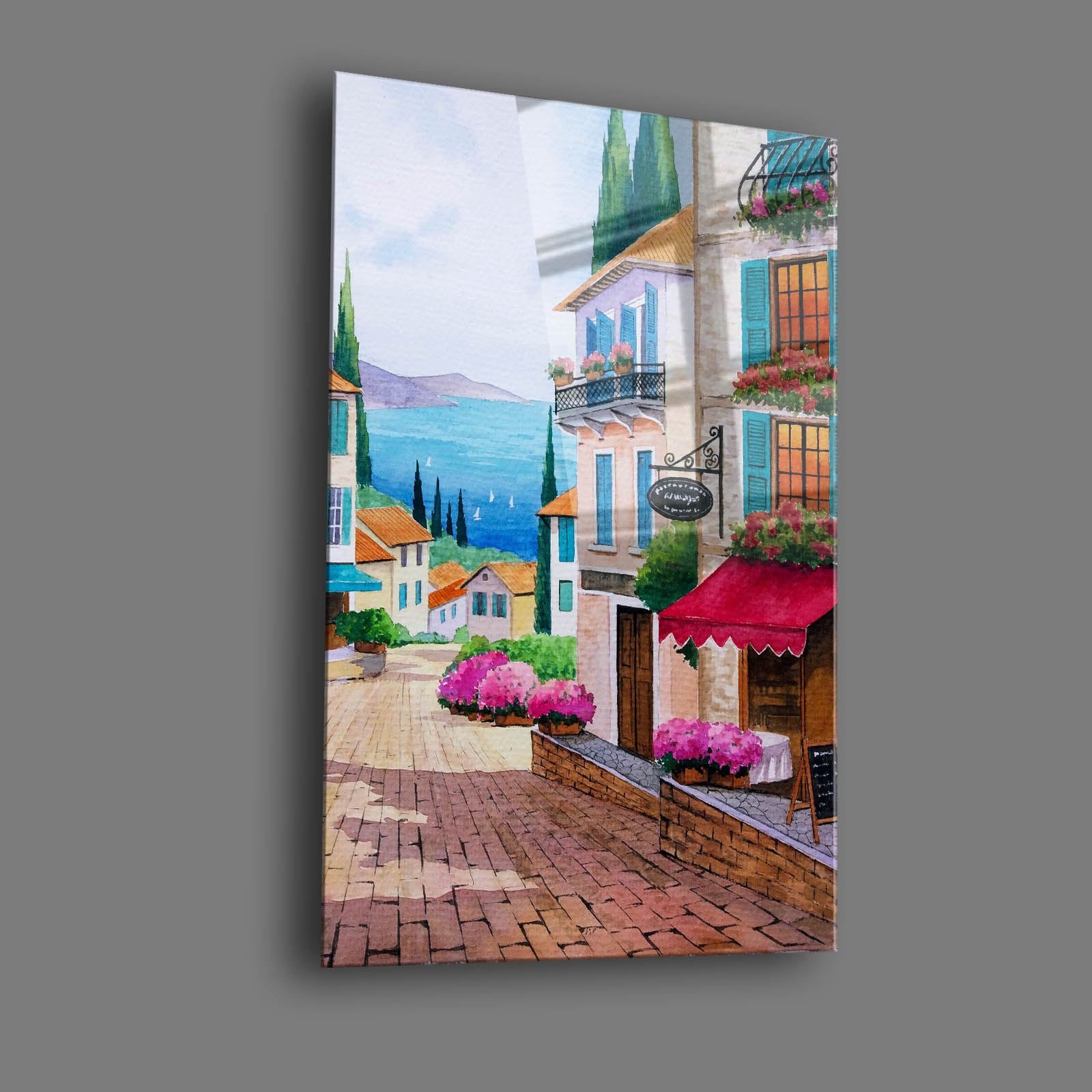Quadro Decorativo em Vidro Temperado 30x40 cm (4 mm), Multicolor, Impressão UV – Camtbl-027