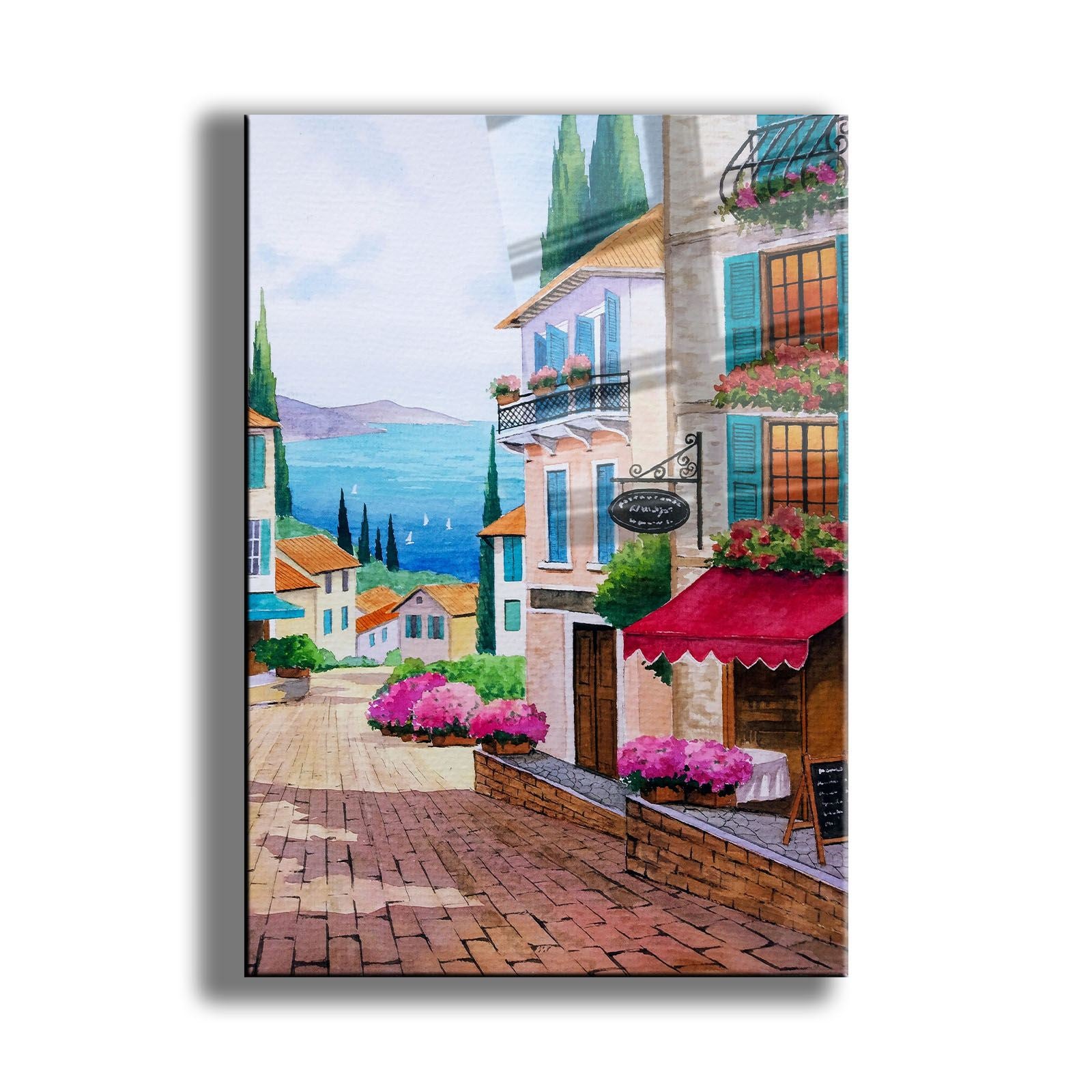 Quadro Decorativo em Vidro Temperado 30x40 cm (4 mm), Multicolor, Impressão UV – Camtbl-027