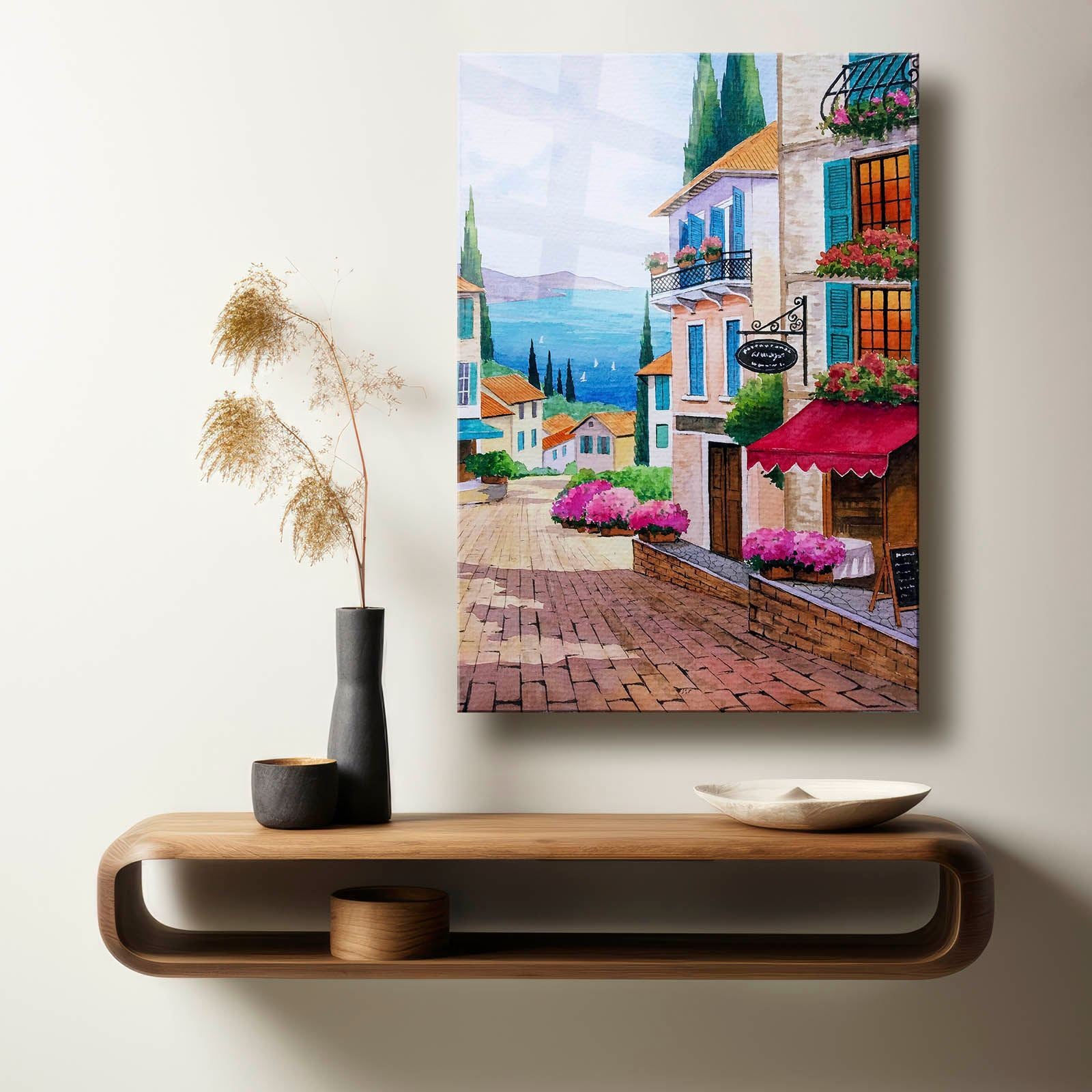 Quadro Decorativo em Vidro Temperado 4 mm 35 x 50 cm Multicolor com Impressão UV (Camtbl-027)