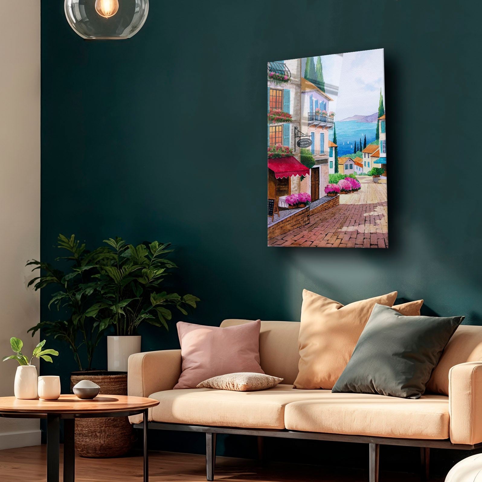 Quadro Decorativo em Vidro Temperado 4 mm 35 x 50 cm Multicolor com Impressão UV (Camtbl-027)