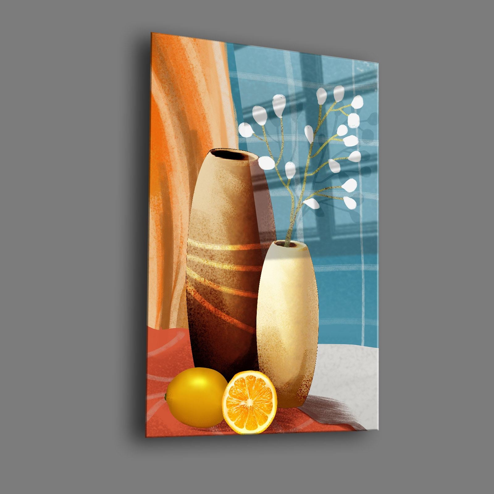 Quadro Decorativo em Vidro Temperado 30x40 cm – Multicolor, Impressão UV, 4 mm