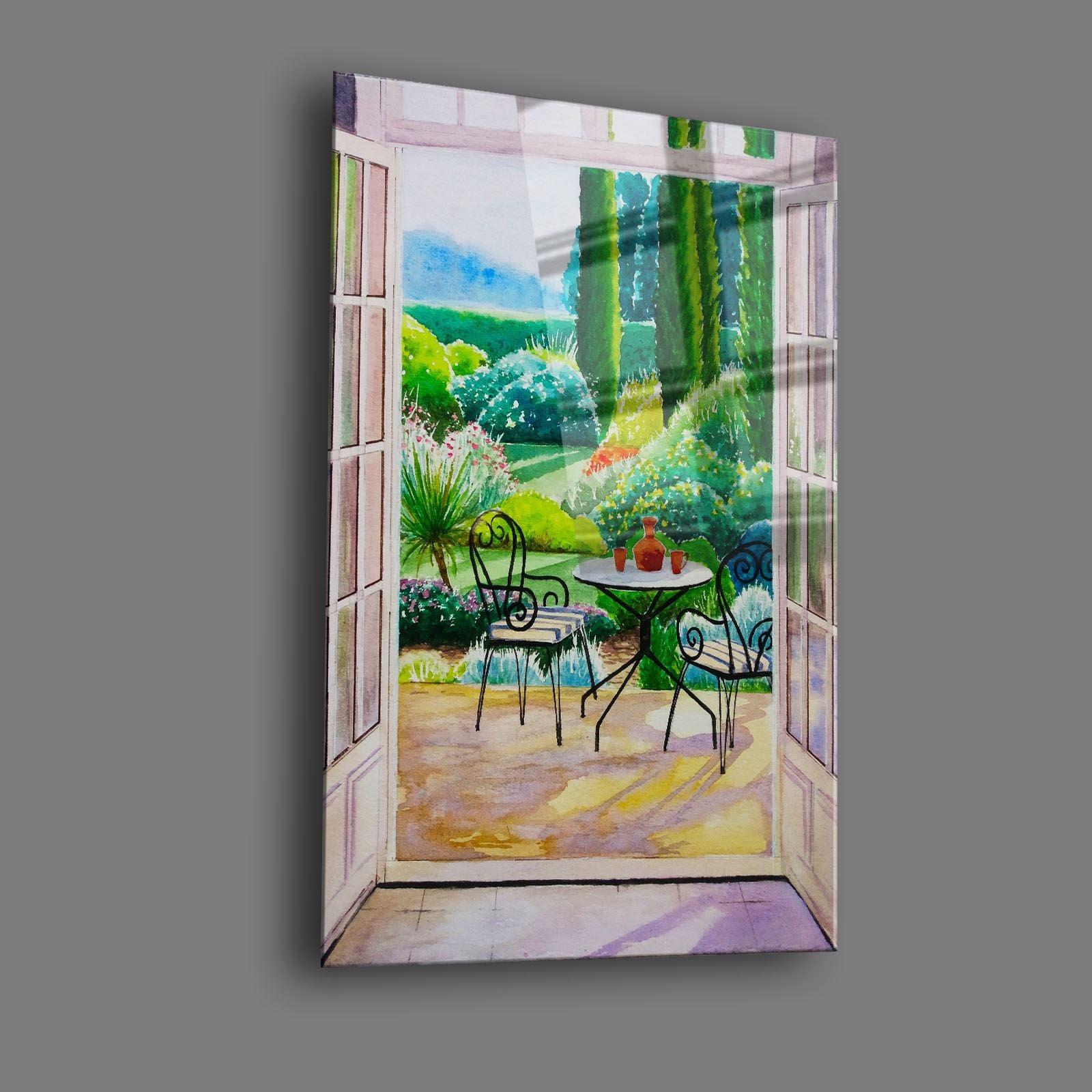 Quadro Decorativo em Vidro Temperado UV 30x40 cm Multicolor – Camtbl-031