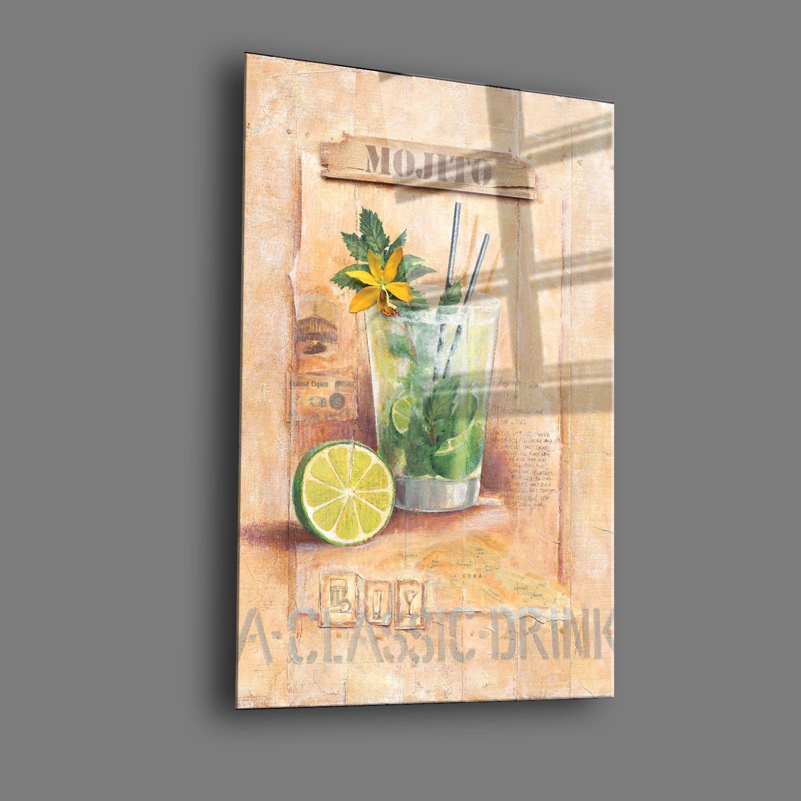 Quadro Decorativo em Vidro Temperado 30 x 40 cm Multicolor (4 mm, Impressão UV) – Camtbl-033