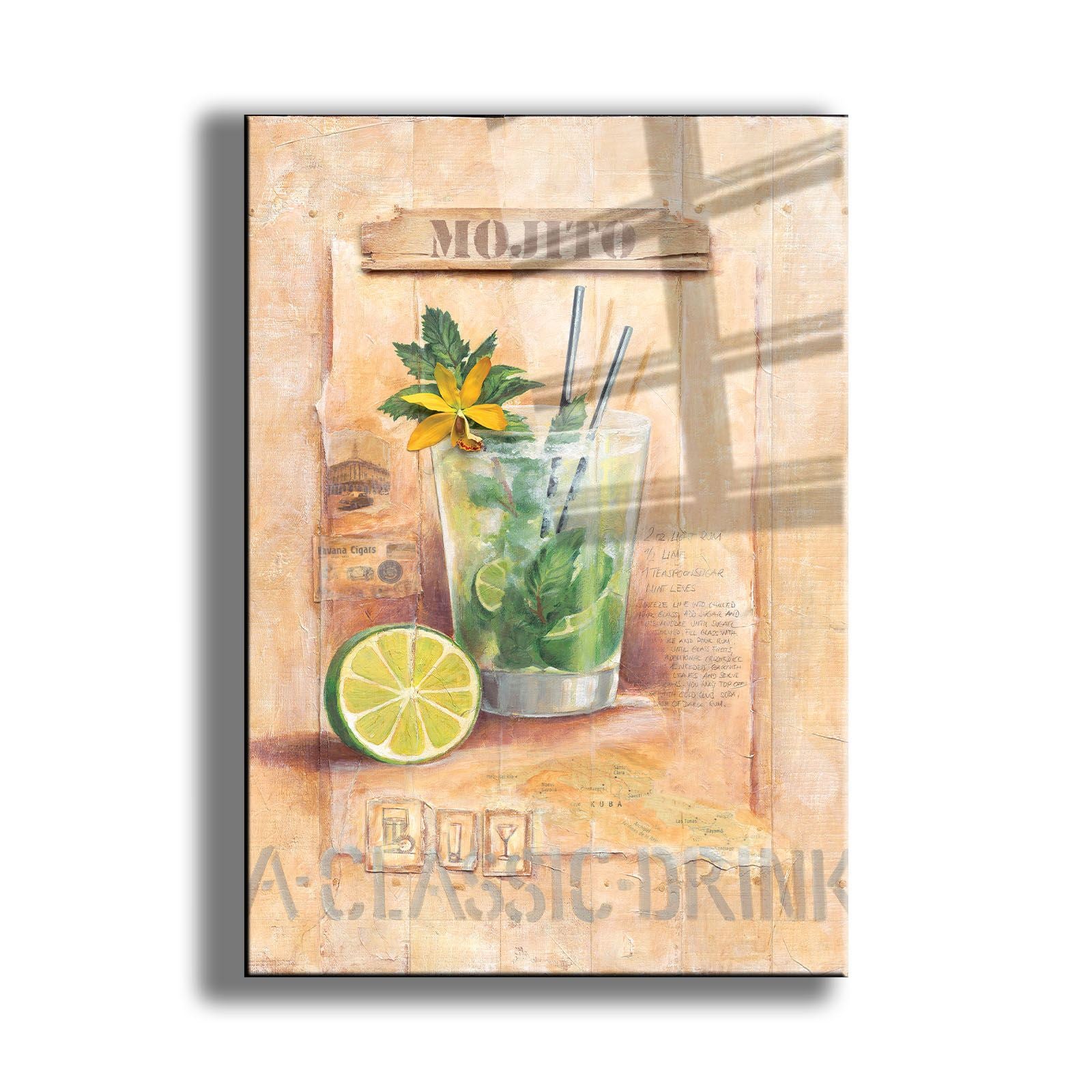 Quadro Decorativo em Vidro Temperado 30 x 40 cm Multicolor (4 mm, Impressão UV) – Camtbl-033