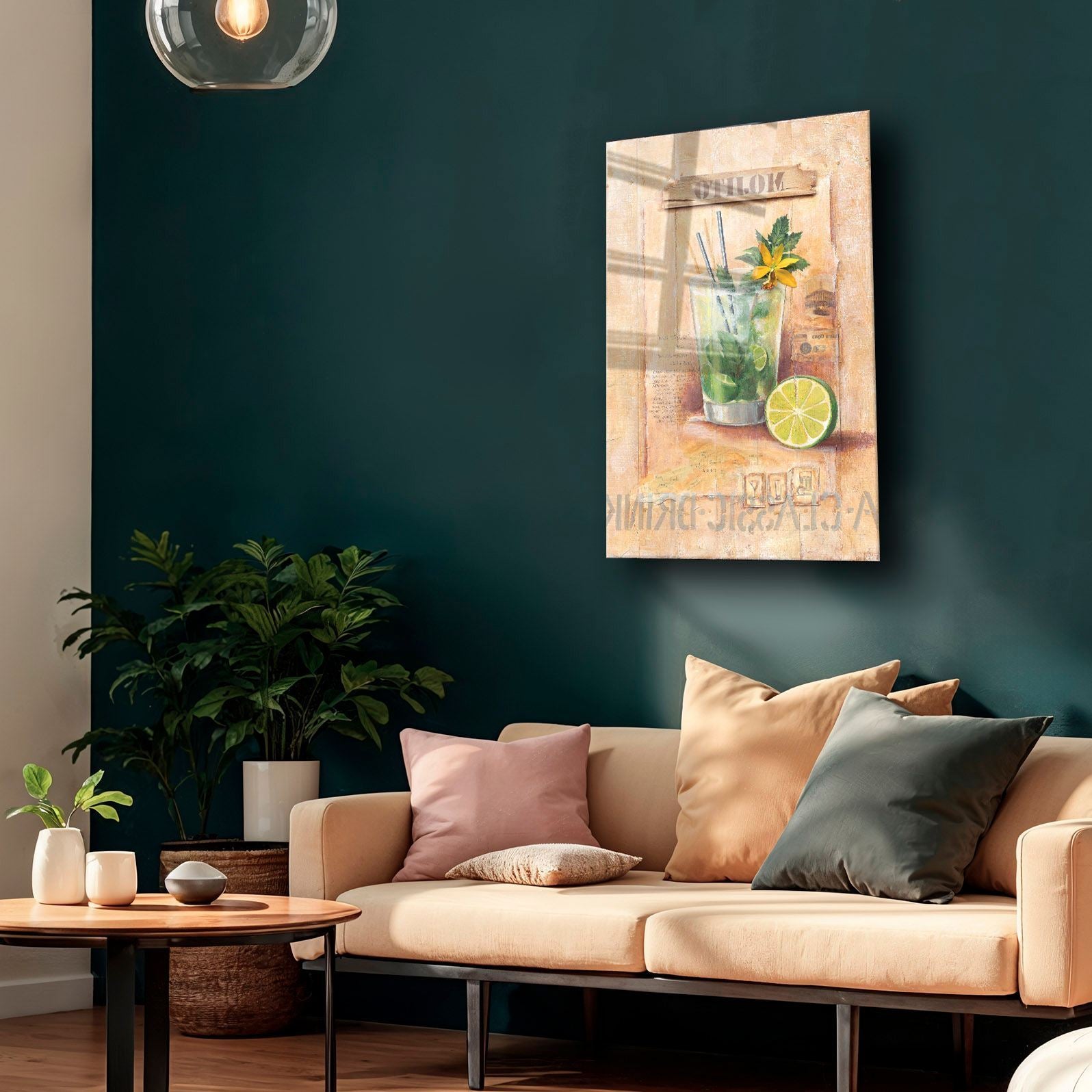 Quadro Decorativo em Vidro Temperado 35 x 50 cm, Multicolor, Impressão UV – Camtbl-033
