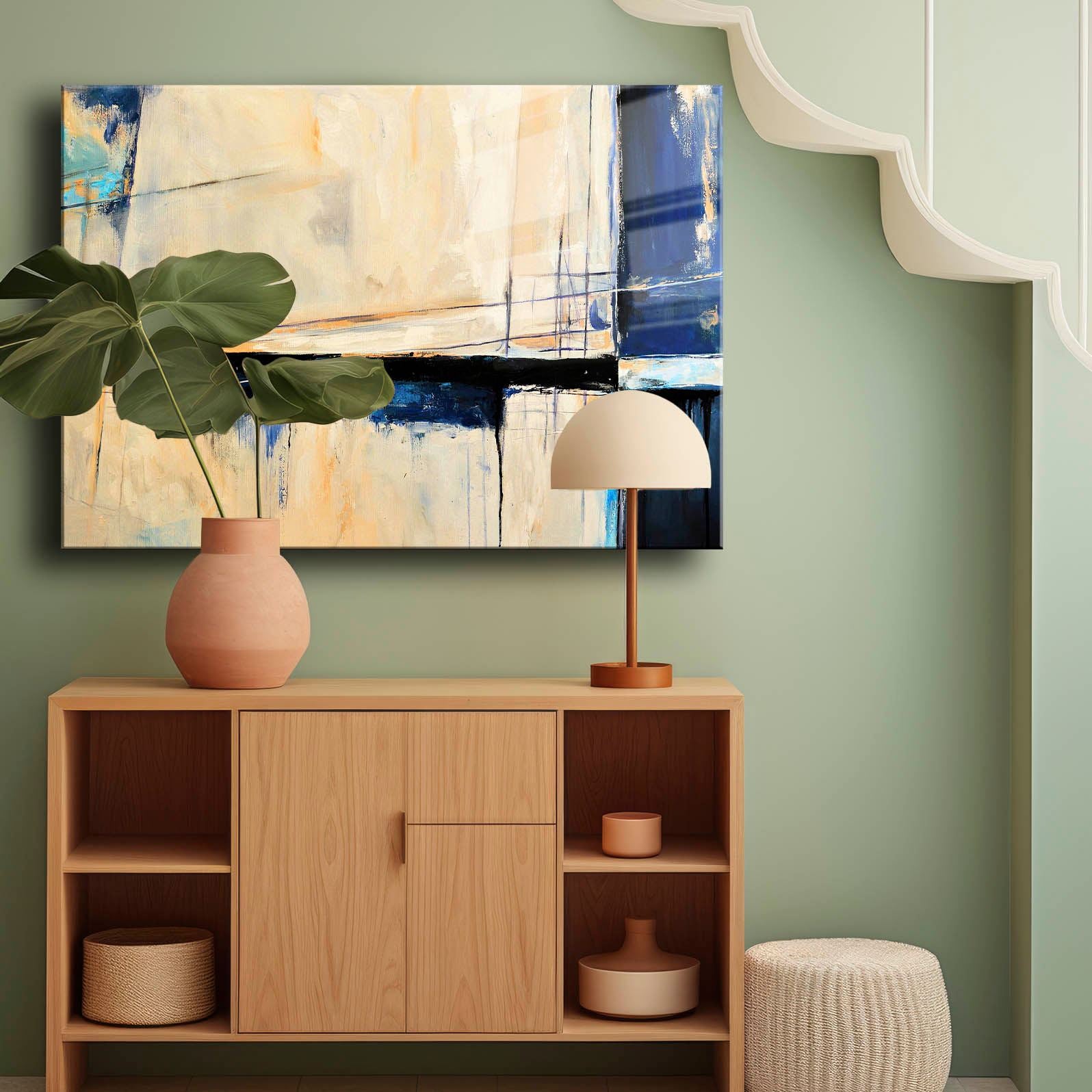 Quadro Decorativo em Vidro Temperado Multicolor 35x50 cm (Impressão UV) – Camtbl-034