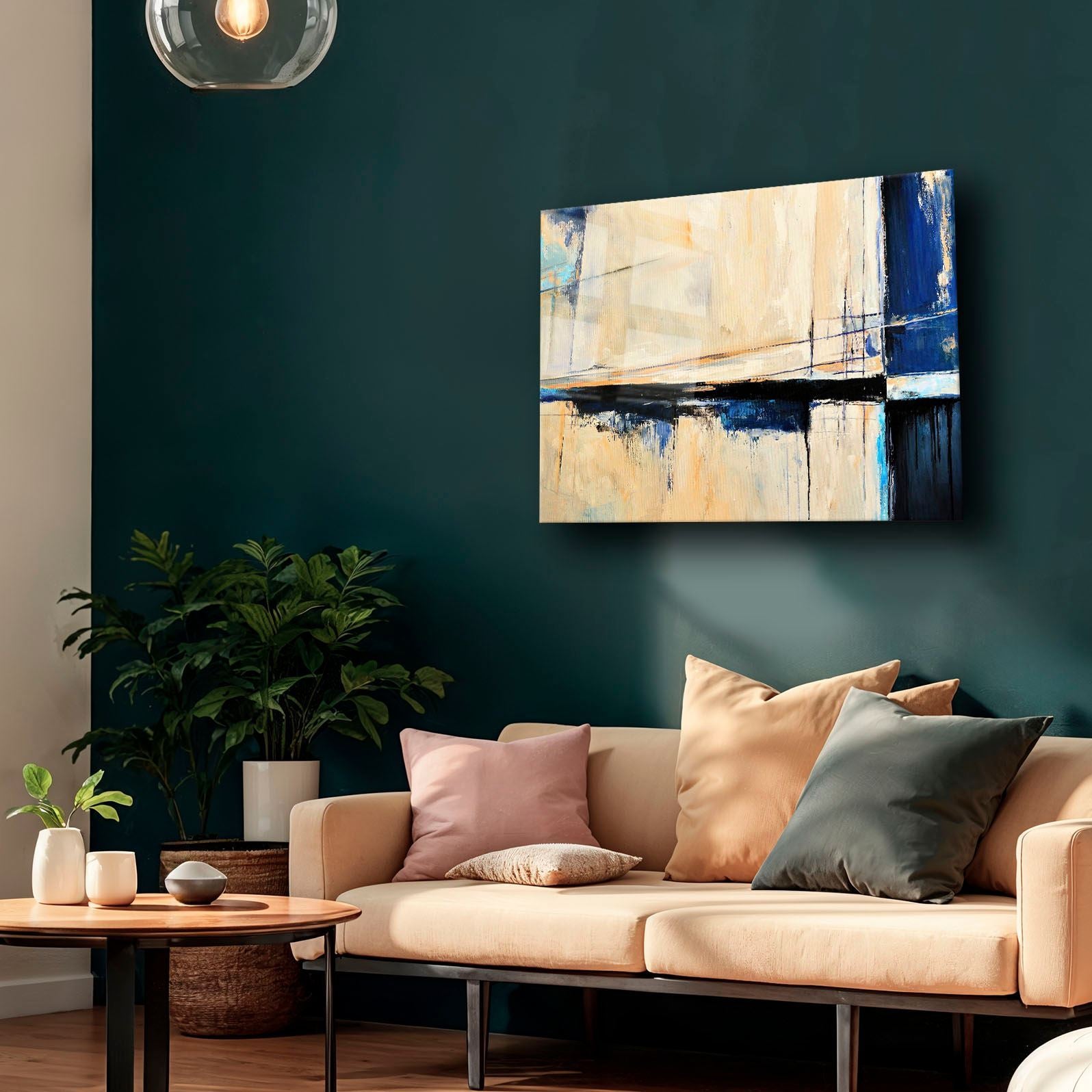 Quadro Decorativo em Vidro Temperado Multicolor 35x50 cm (Impressão UV) – Camtbl-034