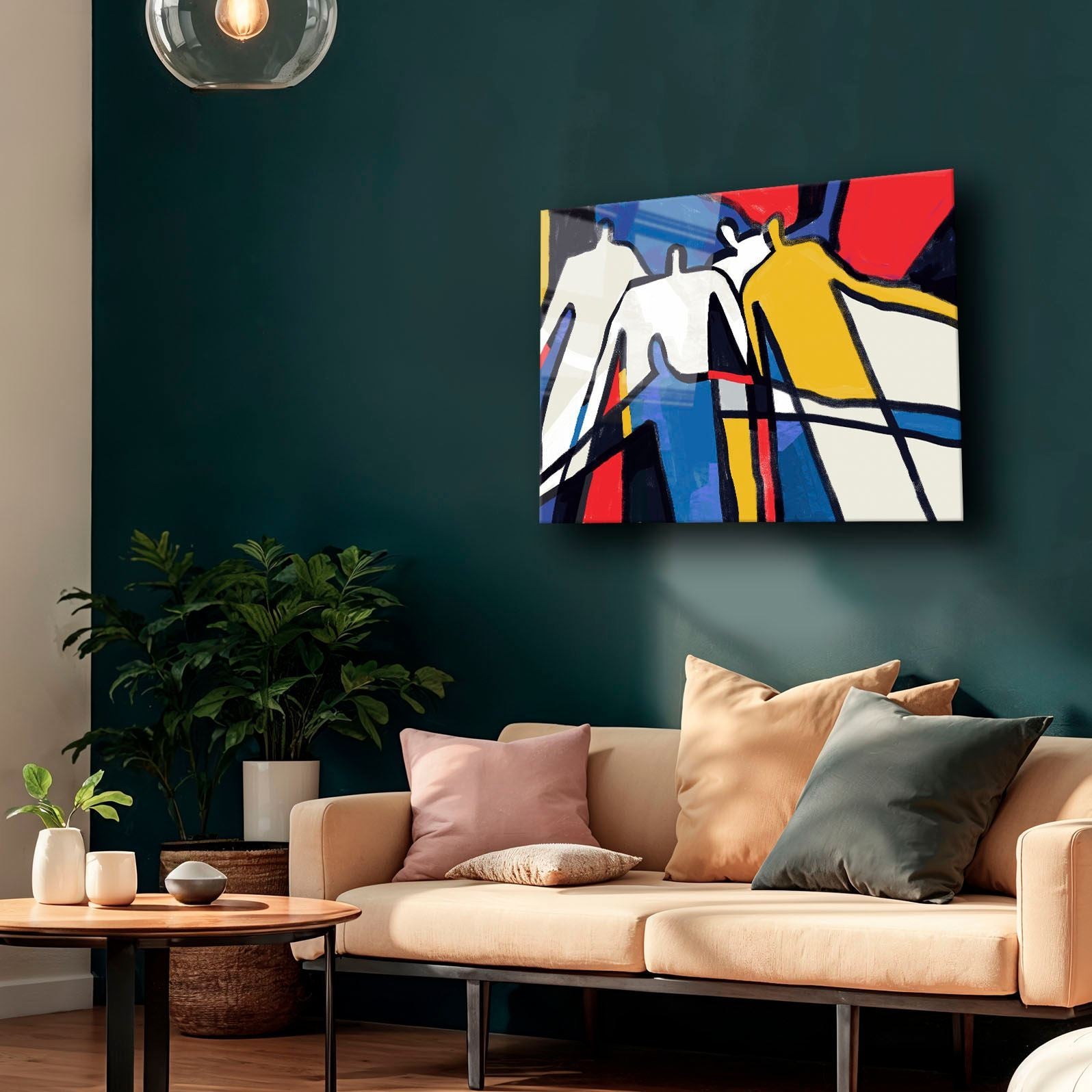 Quadro Decorativo em Vidro Temperado 35x50 cm (4 mm), Multicolor – Impressão UV de Alta Qualidade