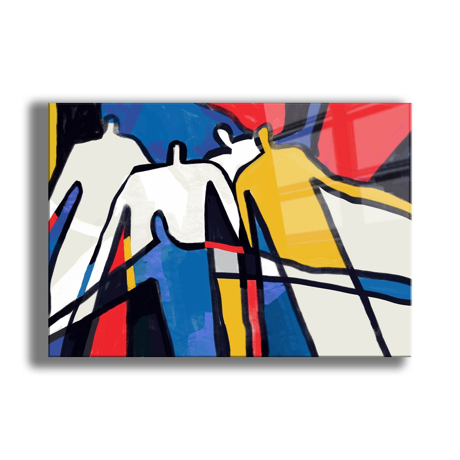 Quadro Decorativo em Vidro Temperado 35x50 cm (4 mm), Multicolor – Impressão UV de Alta Qualidade