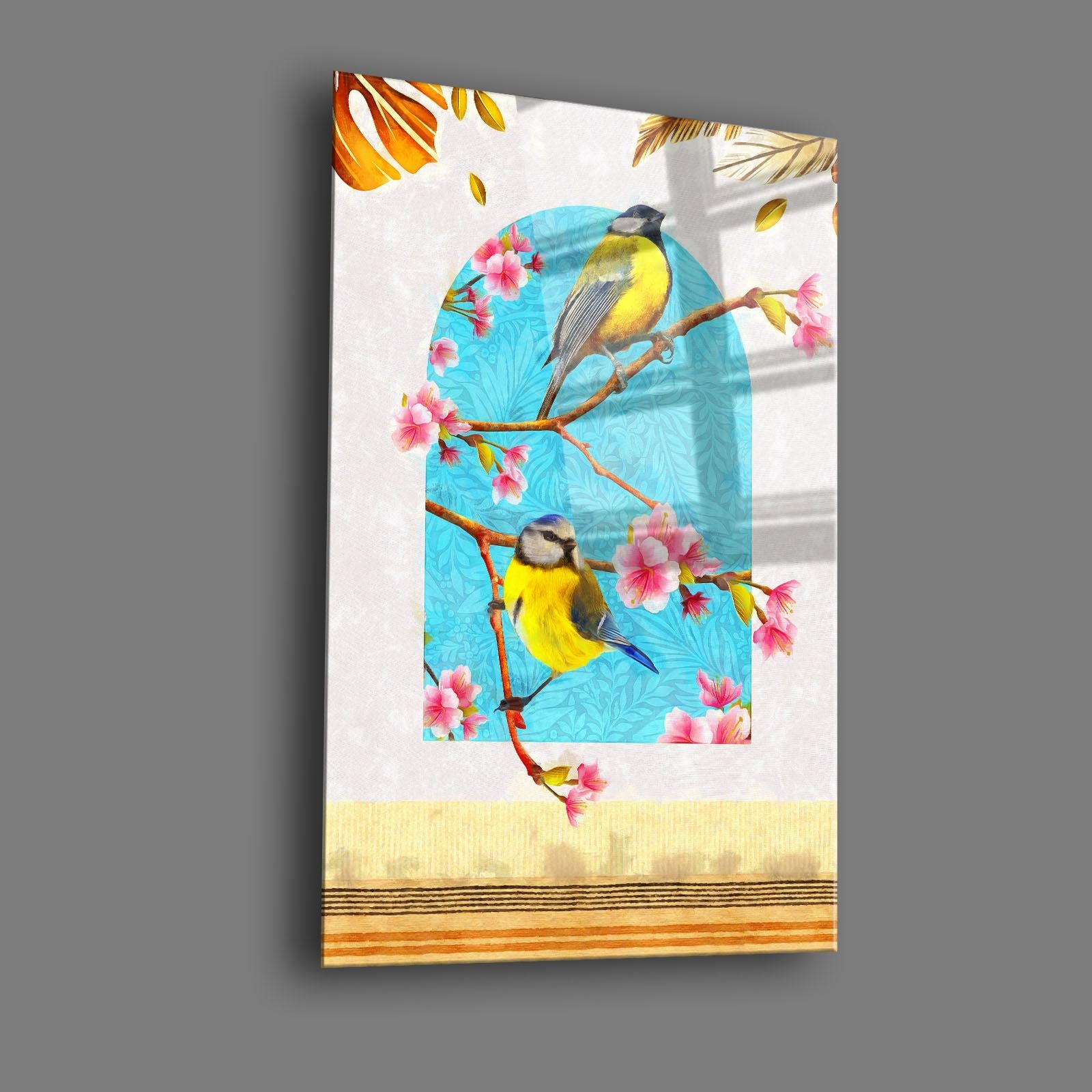 Quadro Decorativo em Vidro Temperado 4 mm 35x50 cm Multicolor com Impressão UV | Camtbl-037