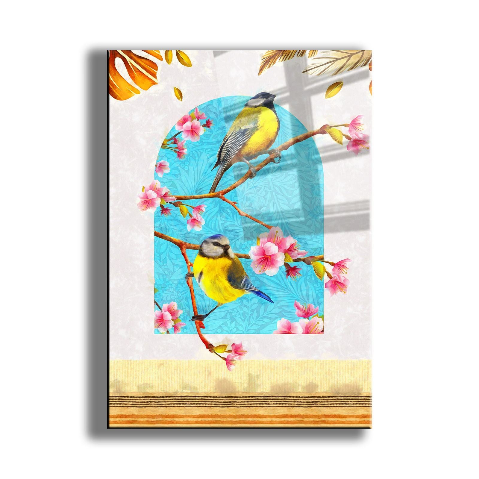 Quadro Decorativo em Vidro Temperado 4 mm 35x50 cm Multicolor com Impressão UV | Camtbl-037