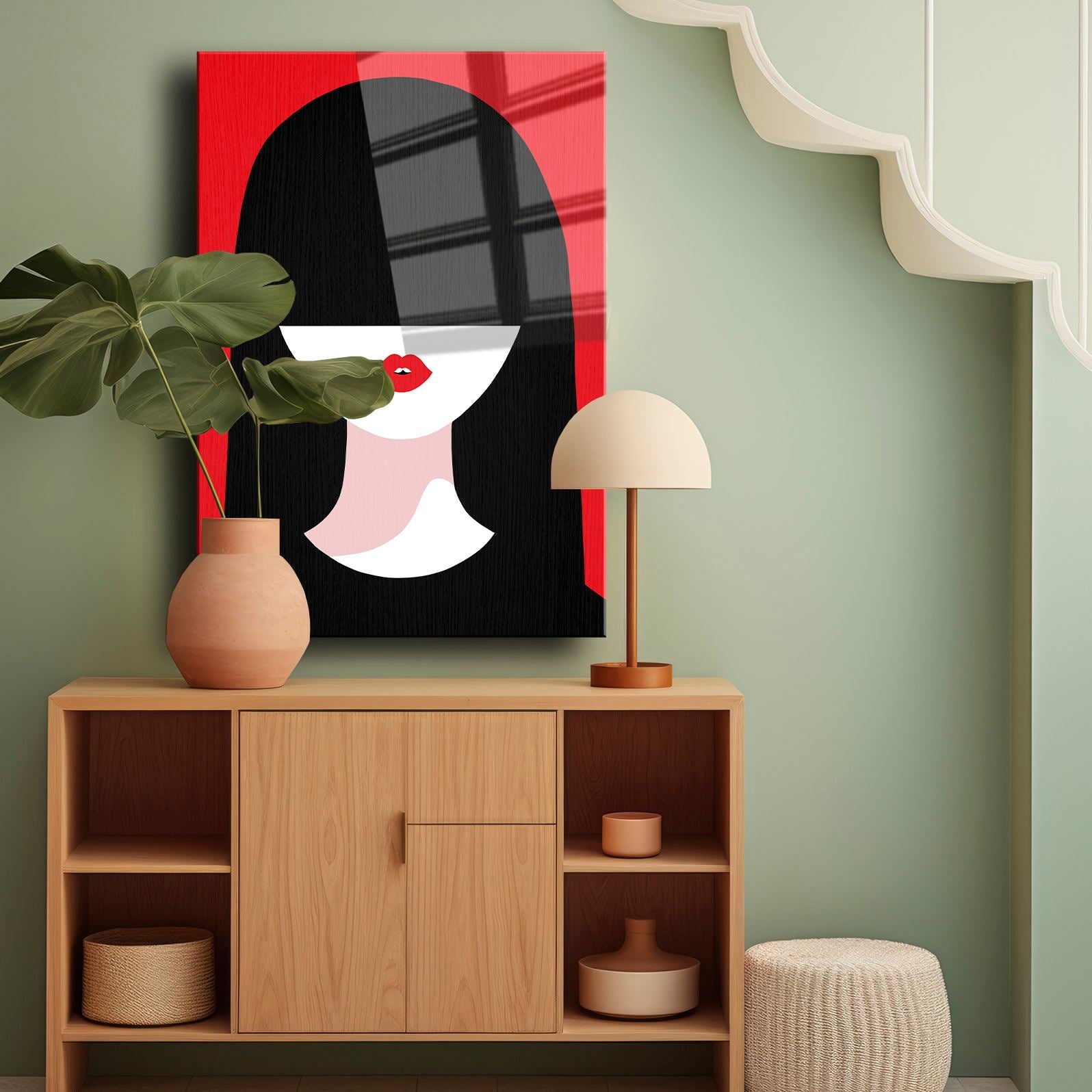 Quadro Decorativo em Vidro Temperado 35x50 cm, Multicolor, Impressão UV (4 mm) – Camtbl-038