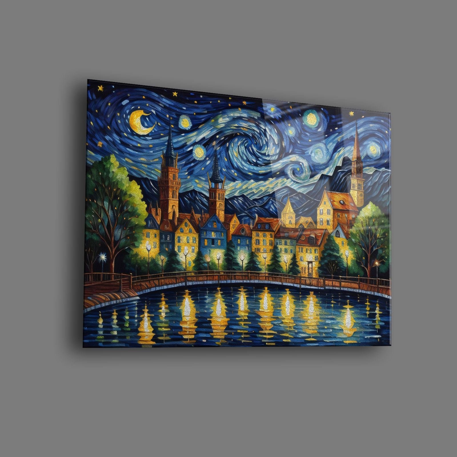 Quadro Decorativo em Vidro Temperado 30x40 cm Multicolor (4 mm) – Impressão UV – Camtbl-041