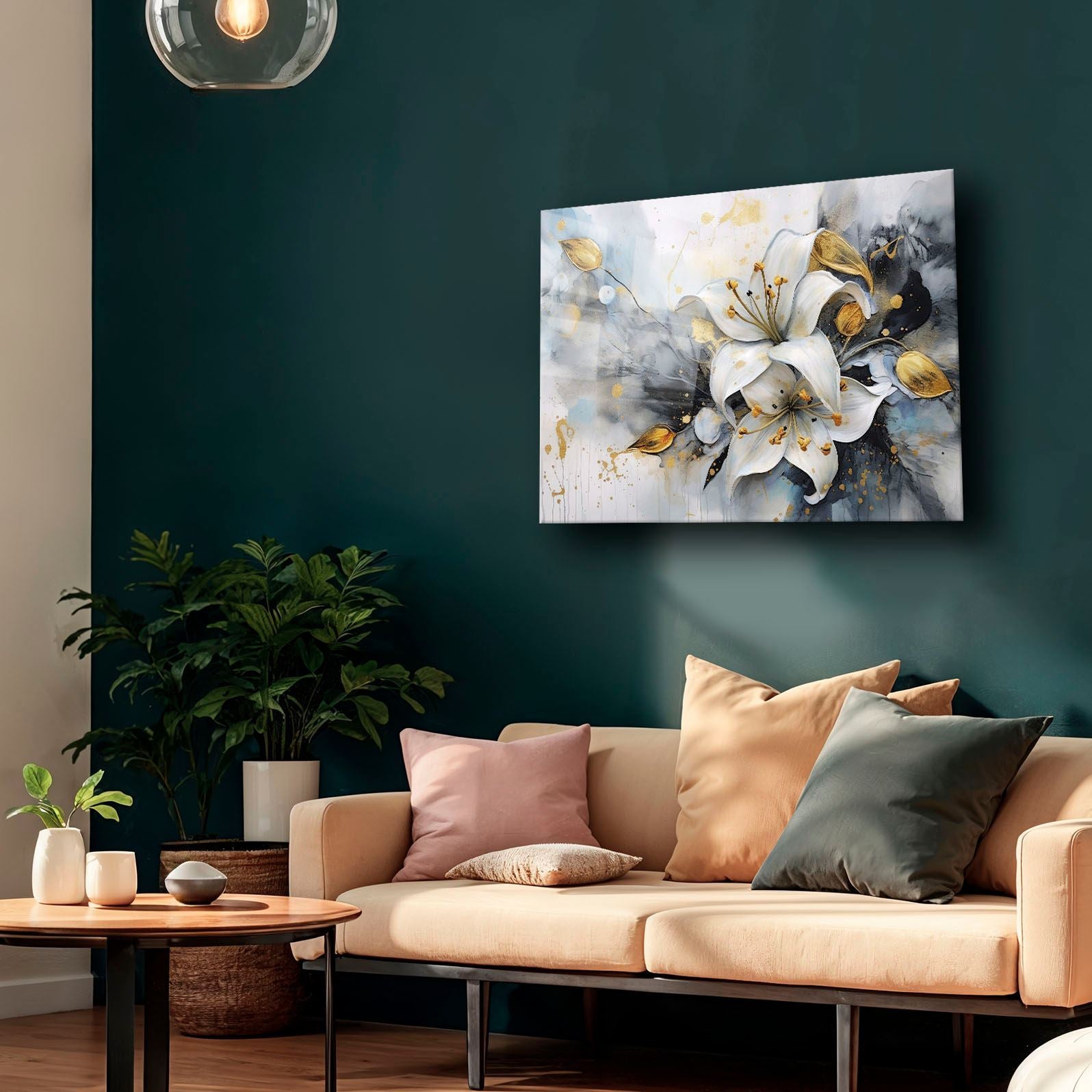 Quadro Decorativo em Vidro Temperado 35x50 cm Multicolor — Impressão UV, 4 mm (Camtbl-042)