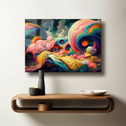 Quadro Decorativo em Vidro Temperado 30 x 40 cm Multicolor, Impressão UV, 4 mm – Camtbl-044