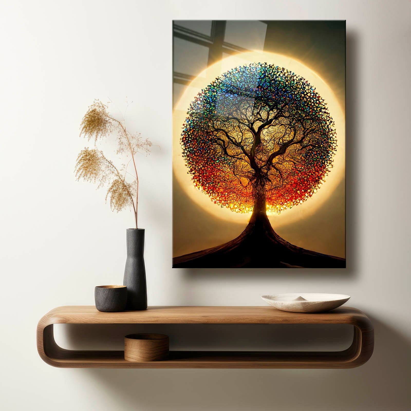 Quadro Decorativo em Vidro Temperado 30x40 cm Multicolor (4 mm) com Impressão UV – Camtbl-045 | 544CLR1371