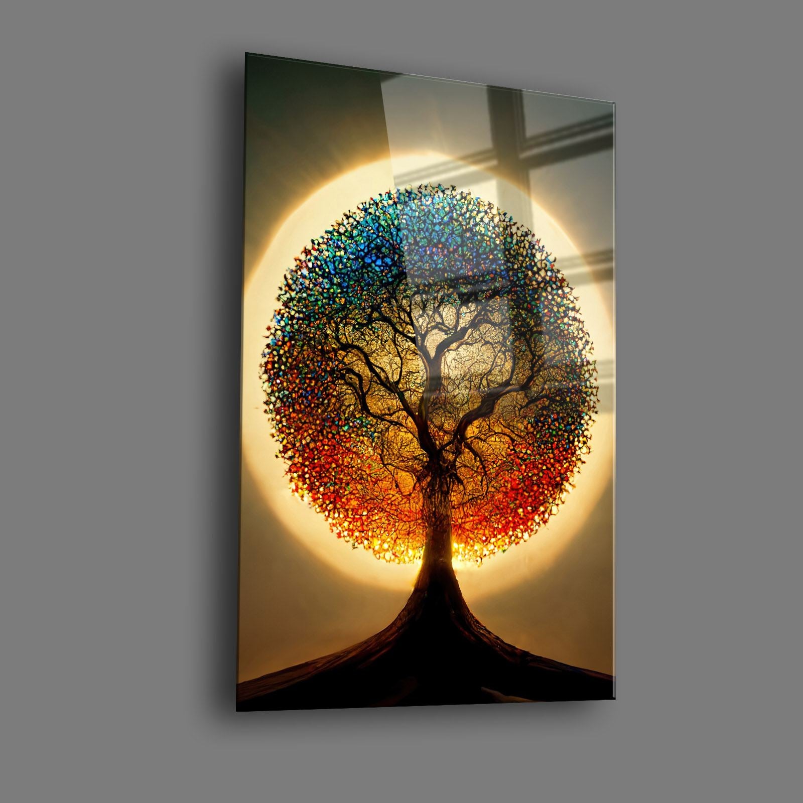 Quadro Decorativo em Vidro Temperado 30x40 cm Multicolor (4 mm) com Impressão UV – Camtbl-045 | 544CLR1371