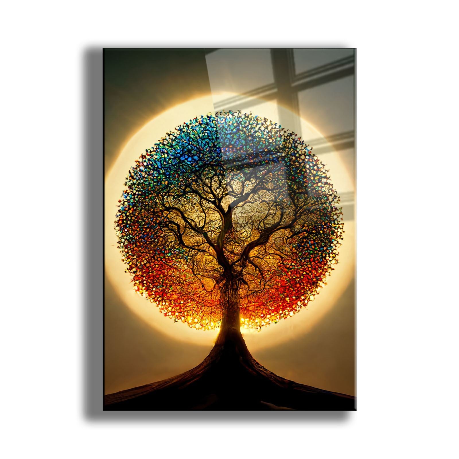 Quadro Decorativo em Vidro Temperado 30x40 cm Multicolor (4 mm) com Impressão UV – Camtbl-045 | 544CLR1371