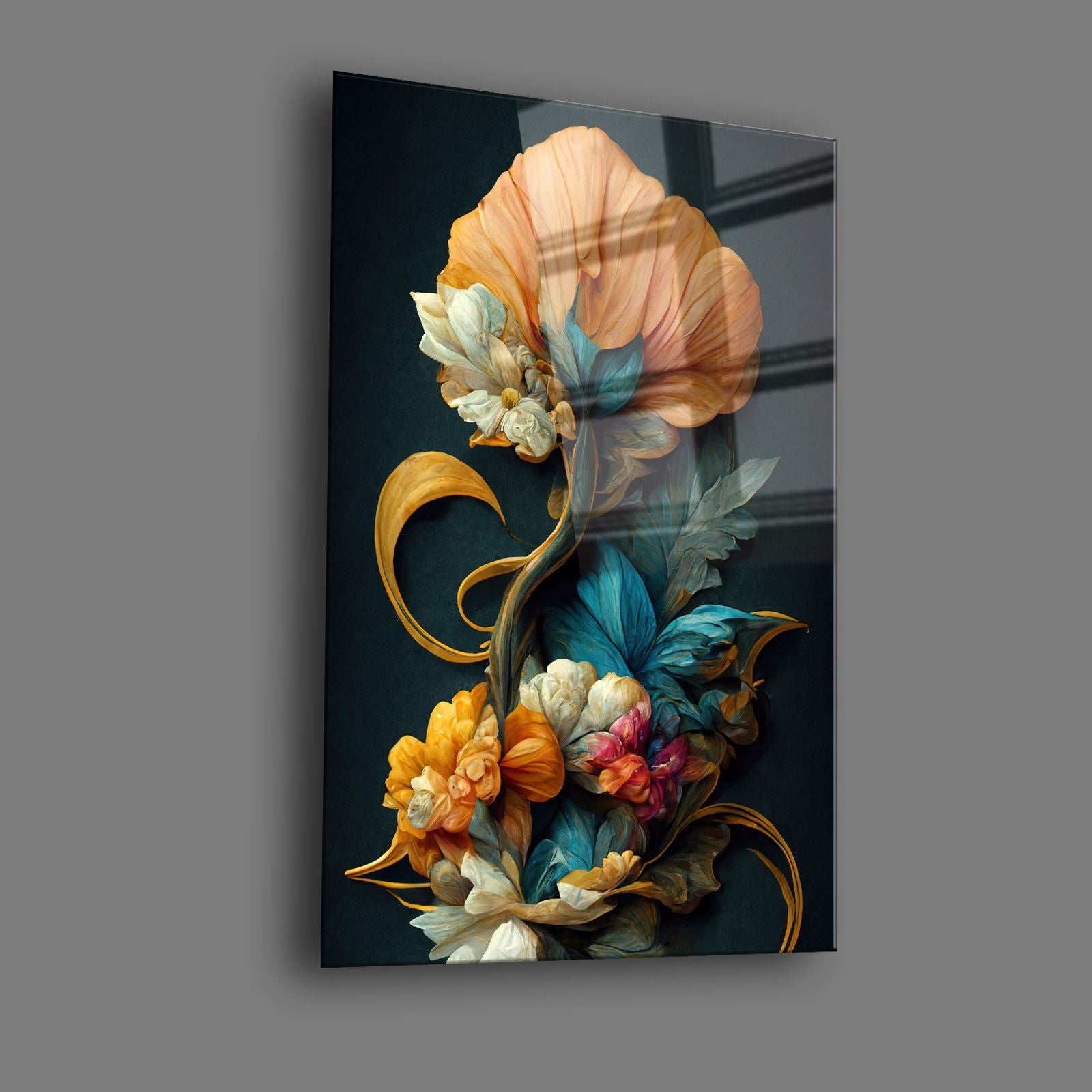 Quadro Decorativo em Vidro Temperado 35x50 cm (4 mm), Multicolor, Impressão UV – Camtbl-046