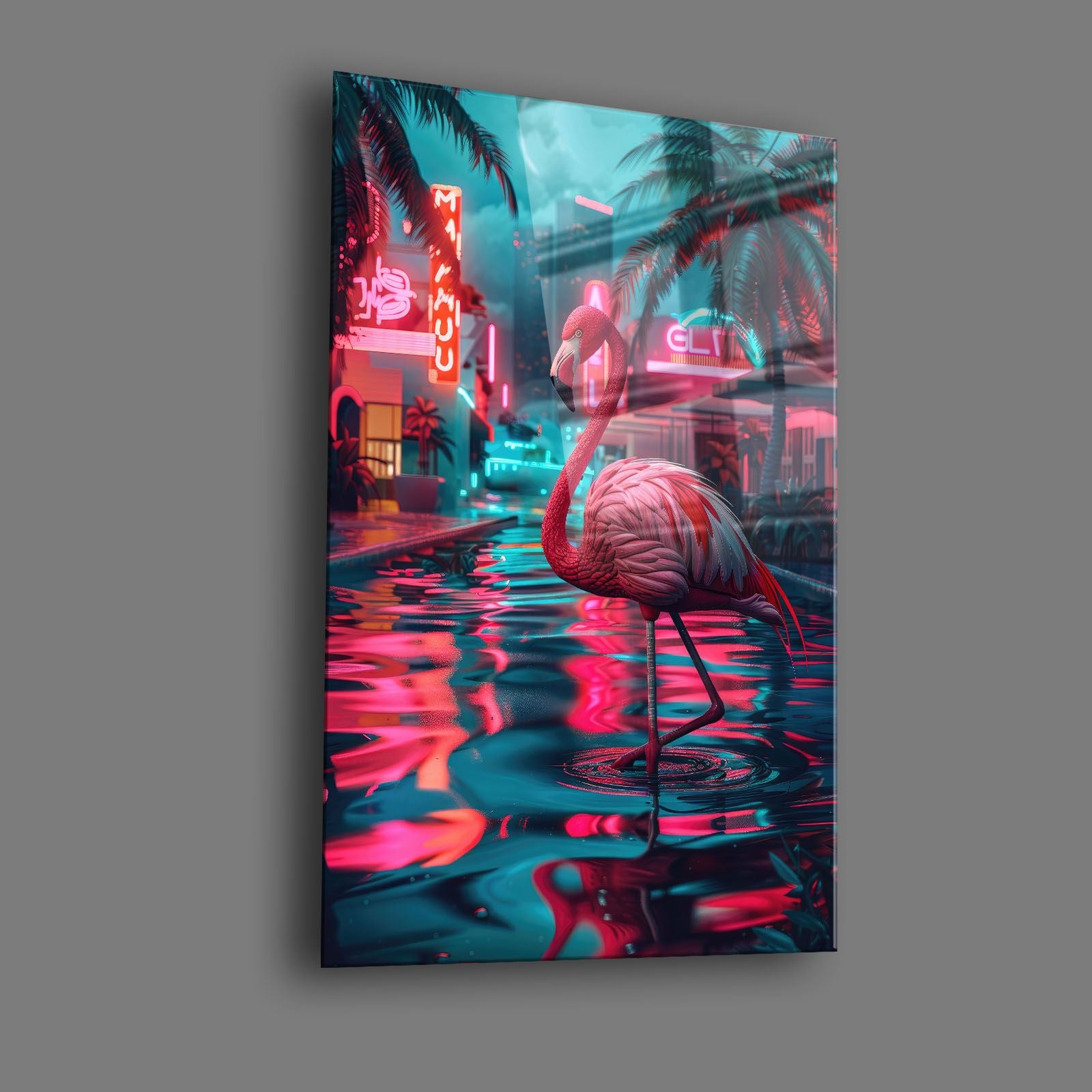 Quadro Decorativo em Vidro Temperado 35 x 50 cm Multicolor (Impressão UV, 4 mm) – Camtbl-047