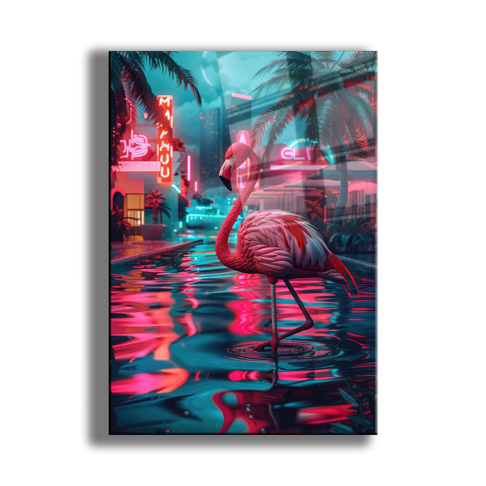 Quadro Decorativo em Vidro Temperado 35 x 50 cm Multicolor (Impressão UV, 4 mm) – Camtbl-047