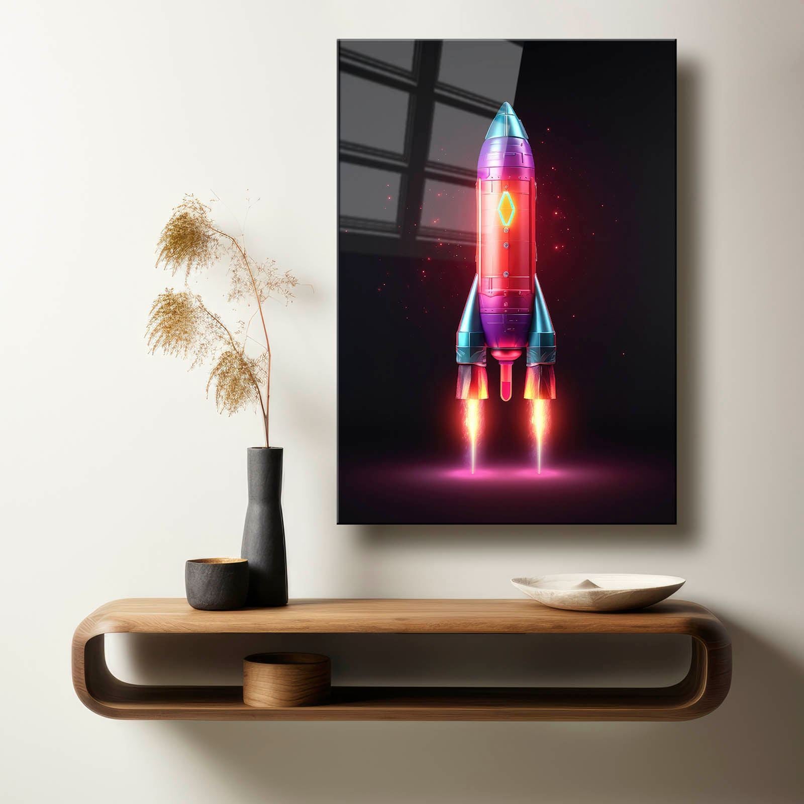 Quadro Decorativo em Vidro Temperado 30x40 cm Multicolorido – 4 mm, Impressão UV | Camtbl-048 (544CLR1389)