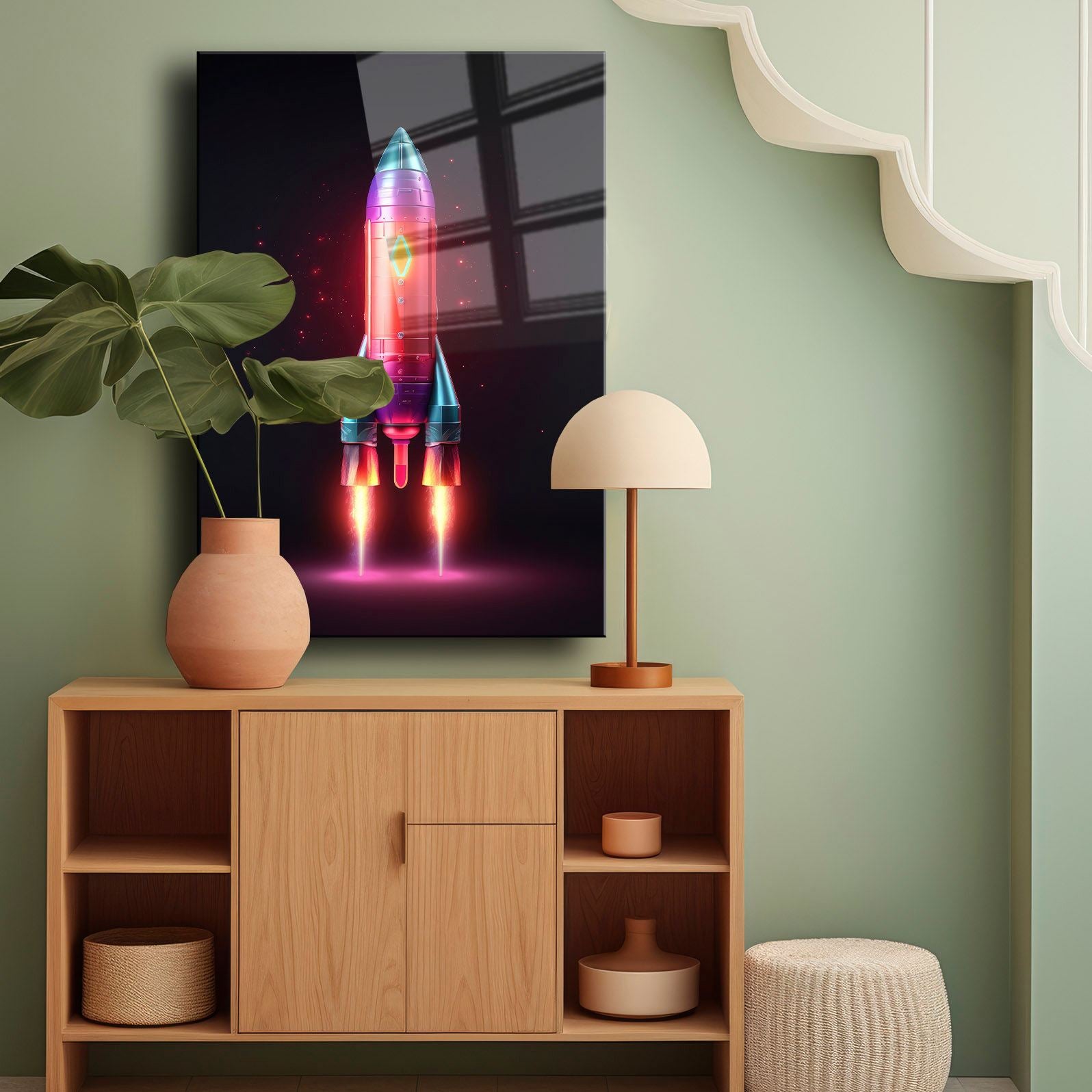 Quadro Decorativo em Vidro Temperado 30x40 cm Multicolorido – 4 mm, Impressão UV | Camtbl-048 (544CLR1389)