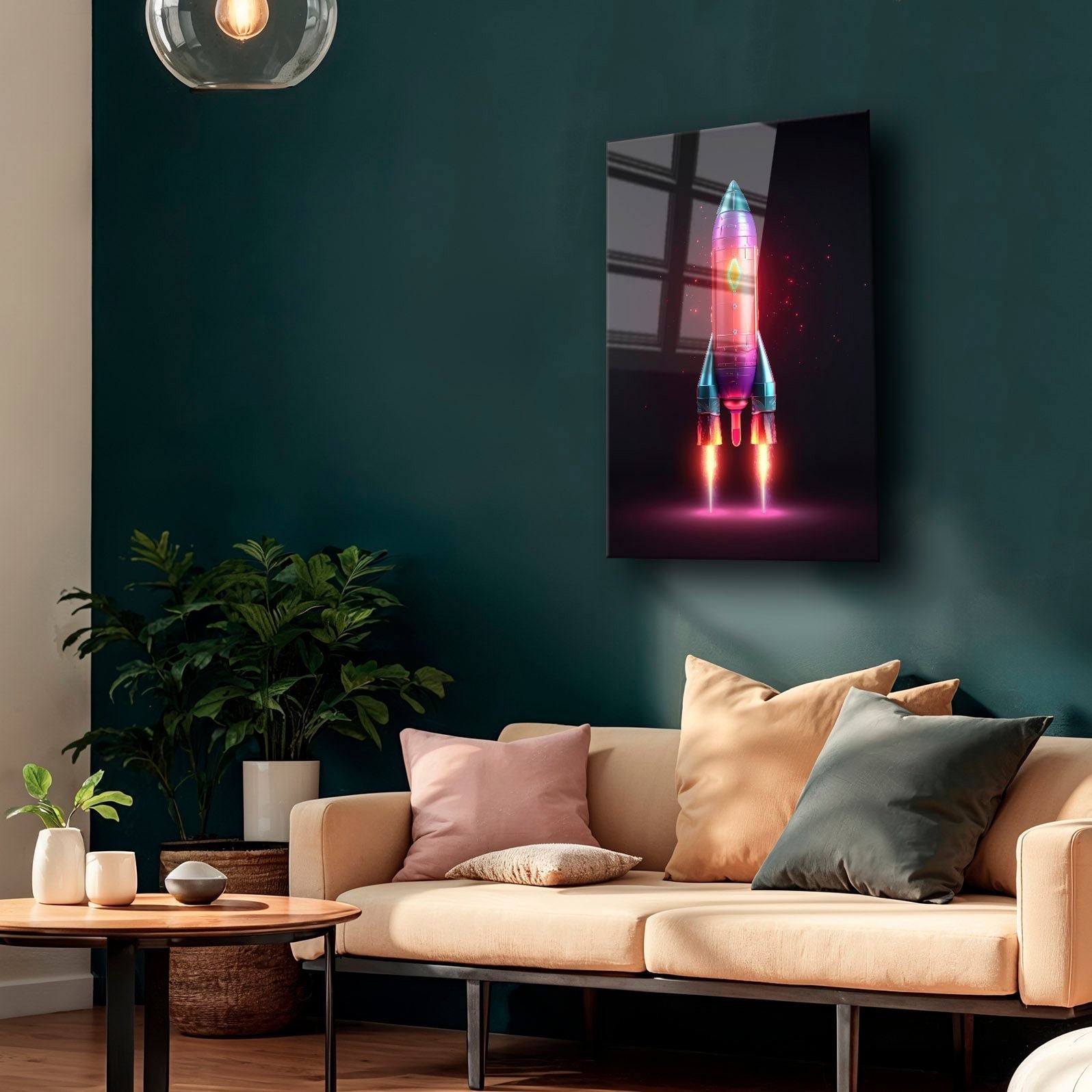 Quadro Decorativo em Vidro Temperado 30x40 cm Multicolorido – 4 mm, Impressão UV | Camtbl-048 (544CLR1389)