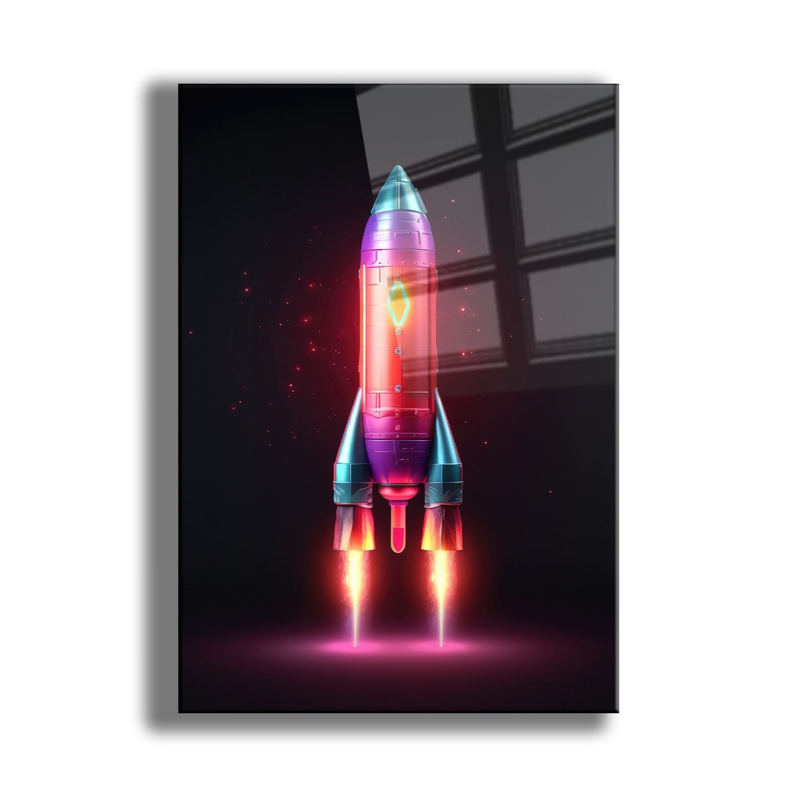 Quadro Decorativo em Vidro Temperado 35x50 cm, Multicolor, 4 mm, Impressão UV – Camtbl-048