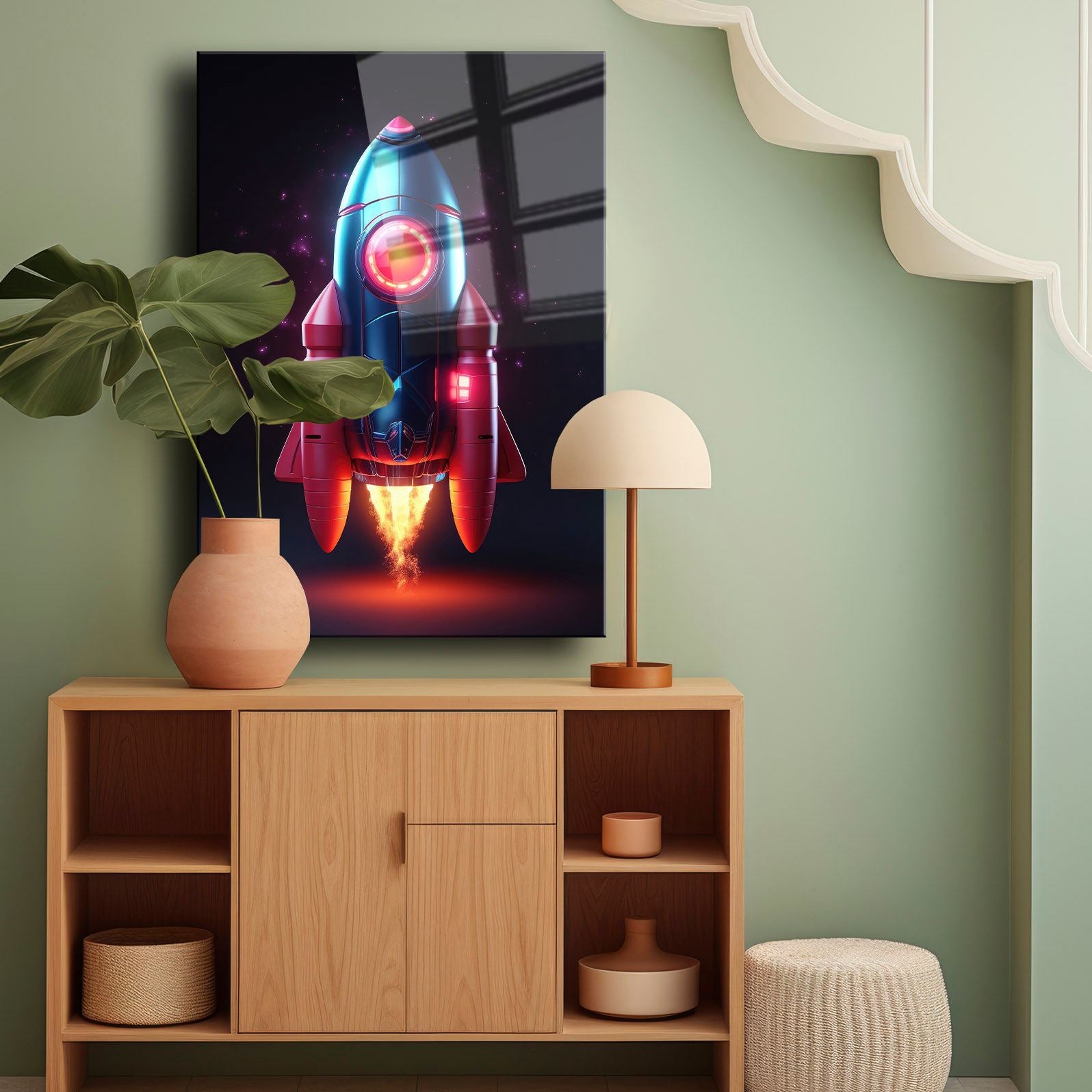 Quadro Decorativo em Vidro Temperado 35 x 50 cm Multicolor – Impressão UV, 4 mm – Camtbl-049