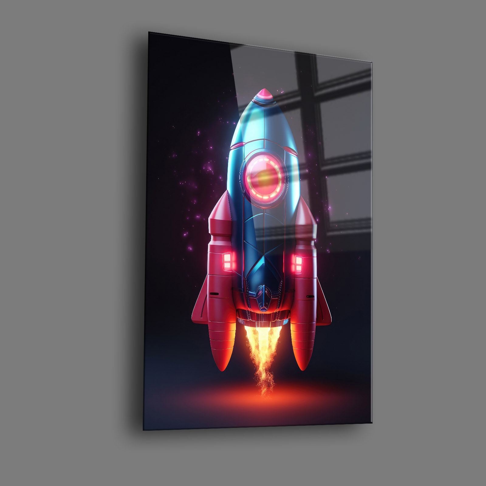 Quadro Decorativo em Vidro Temperado 35 x 50 cm Multicolor – Impressão UV, 4 mm – Camtbl-049