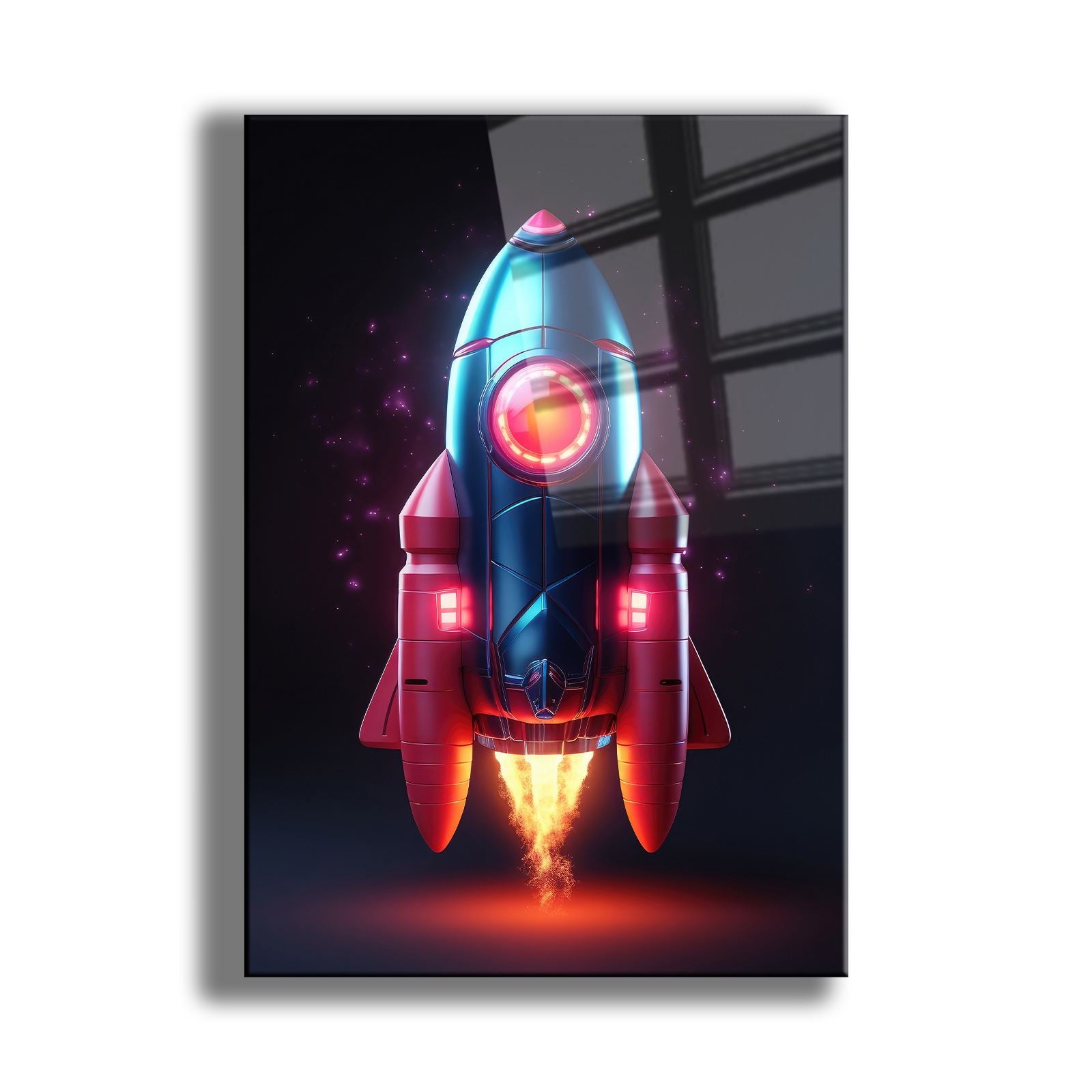 Quadro Decorativo em Vidro Temperado 35 x 50 cm Multicolor – Impressão UV, 4 mm – Camtbl-049