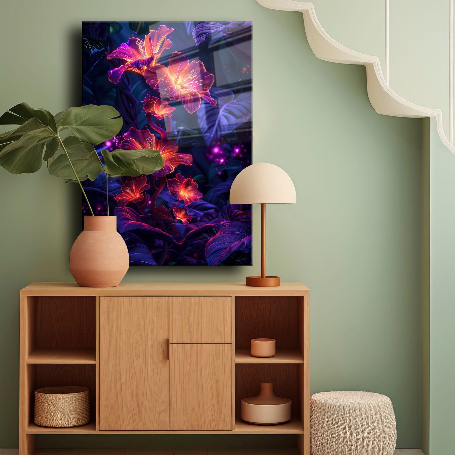 Quadro Decorativo em Vidro Temperado 30x40 cm Multicolor (4 mm, Impressão UV) – Camtbl-051