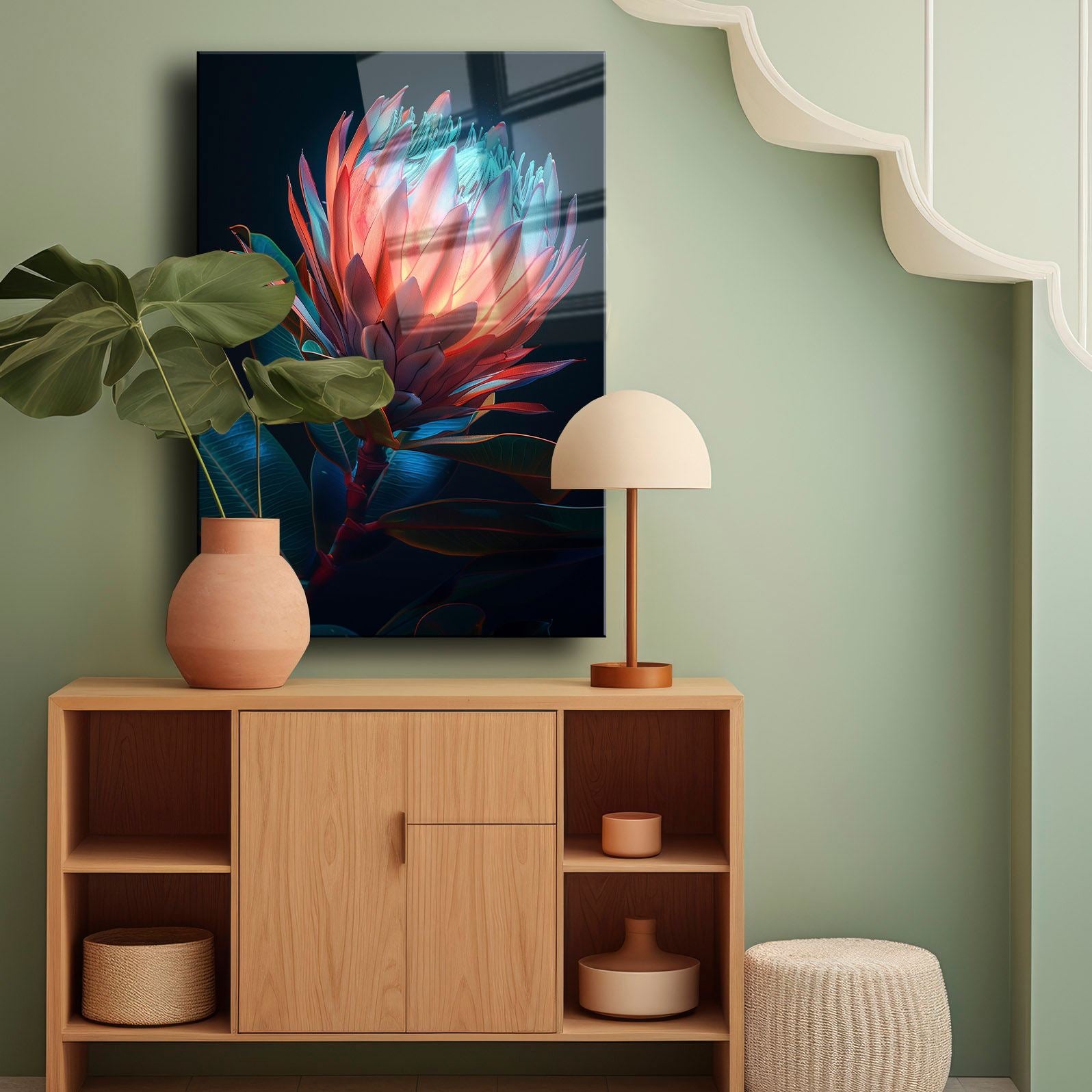 Quadro Decorativo em Vidro Temperado 100% (4 mm) 35 x 50 cm, Multicolor – Camtbl-052