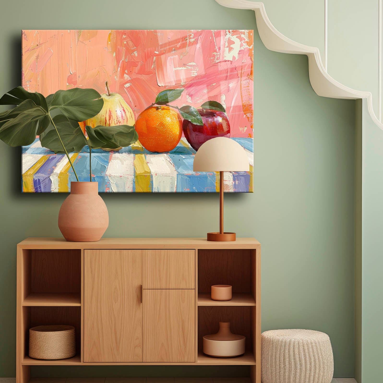 Quadro Decorativo em Vidro Temperado 30x40 cm, Multicolor, Impressão UV (4 mm) – Camtbl-053