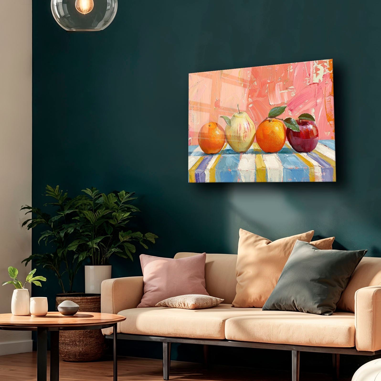 Quadro Decorativo em Vidro Temperado 30x40 cm, Multicolor, Impressão UV (4 mm) – Camtbl-053